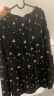 百图betu女装2024春夏新款半身裙法式优雅印花高腰中长半裙女2403T77 黑色 L（预售06/16发货） 晒单实拍图