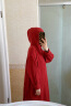 无印良品（MUJI） IDEE 女式 强捻 连帽套头连衣裙 女装裙子春季 GAD03C4S 深红色 M (155/80A) 晒单实拍图
