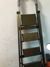 杜邦（DUPONT）铝合金梯子家用多功能登高梯加厚人字梯折叠梯扶梯楼梯爬步伸缩梯 香槟色五步铝梯 实拍图