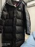 阿迪达斯（adidas）男女情侣装长款羽绒服冬季新款连帽厚运动服过膝保暖防风外套 黑色/情侣款/2025新款 L 实拍图