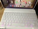 猛豹 便携无线蓝牙小键盘适用苹果ipad平板电脑华为matepad手机小米联想学习机安卓可充电 发光白色手机平板通用版+蓝牙鼠标 实拍图