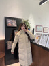 波司登（BOSIDENG）冬季羽绒服女款长款可脱卸帽加厚冬新国标90绒商场同款修身外套 半糖卡其7A34 XS 155/80A 体重约110以内 实拍图