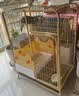 蔻丝猫笼子猫窝别墅带厕所一体室内大号减少外溅家用猫舍屋宠物猫笼 三层原木【78*55*108】自由活动 猫厕款：抽屉式猫砂盆带铲+吊床 实拍图