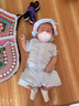 优奇婴儿衣服夏季薄款纯棉短袖连体衣新生儿衣服男女宝宝睡衣哈衣爬服 短袖【冰蓝】闭档 59cm 实拍图