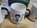 TENGTOO创意亲子杯一家三口四口杯子家用喝水家庭水杯专人陶瓷早餐杯 8岁以上-弟弟（不含勺盖） 实拍图