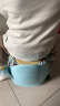 小哈伦儿童马桶宝宝坐便器婴幼儿尿盆小孩小便器万向轮刹车轮小马天空蓝 实拍图
