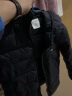 Skechers斯凯奇儿童羽绒服男童女童外套石墨烯蓄热保暖中大童冬装L422K138 碳黑/0018/石墨烯升级款 130cm 实拍图