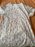 红豆女童睡裙纯棉春夏季薄款家居服儿童短袖套头睡衣A类Q3306白色120 实拍图