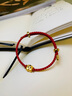 JINGXINGFU 925银马年本命年红绳手链情侣手绳十二生肖转运珠情人节生日礼物 十二生肖手链【虎】 实拍图