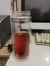 富光 健牌系列玻璃杯 大容量男女茶杯 商务办公便携带滤网双层玻璃水杯子 500ML 实拍图