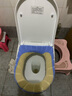 惠通 加厚加大号马桶坐垫圈柔软马桶垫 通用家用坐便套马桶套坐便器北欧风 【加厚加大款】小麦浅蓝 实拍图