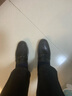 柯盾（KEDUN）春夏季真皮豆豆鞋男真皮软底新款皮鞋英伦一脚蹬懒人驾车男士商务休闲鞋 黑色 42 实拍图