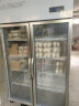 澳柯玛（AUCMA）展示柜冷藏保鲜柜 立式商用冷藏柜玻璃门水果蔬菜鲜花多门厨房冰箱陈列柜饮料柜 豪华款 | 双门910L | VC-910HT 实拍图