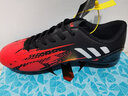 WEJIESS足球鞋男碎钉TF训练鞋成人男女童大中小学生比赛中考皮面胶底碎粒 228黑红长丁 41 球袜+护板+鞋袋 实拍图