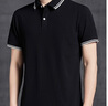 红蜻蜓（RED DRAGONFLY）短袖T恤男商务休闲舒适亲肤透气POLO衫百搭翻领男上衣黑色3XL 实拍图