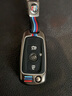 别克钥匙包昂科威汽车钥匙壳昂科旗昂科拉GX微蓝6\/7君威朗君越凯越GL6扣GL8钥匙包套男 别克折叠C款折叠三键【哑光枪】+【挂扣】 . 实拍图