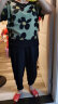 俞兆林母亲节礼物雪纺衫套装中老年女装奶奶妈妈装两件套上衣裤子老人衣 绿花 3XL（120-130斤） 晒单实拍图