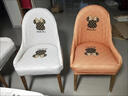 维雪华新款弧形椅套椅垫万能椅子套罩餐桌凳子套罩弹力加厚椅套餐椅套罩 【全扶手】哈尼熊-橙 实拍图