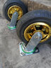 森桓（SENHUAN）万向轮轮子重型脚轮6寸净音手推车轮子4寸5寸8寸实心橡胶轮带刹车 8寸2定2万 实拍图