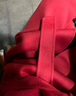 尚都比拉长款100%羊毛大衣女冬季高级感收腰双面毛呢外套 月季红 L  实拍图