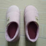 惠夫人冬季情侣棉拖鞋厚底包跟家居家室内防滑加绒韩版保暖棉拖鞋女 包跟款 栗紫 40-41 【适合39-40码穿】 实拍图