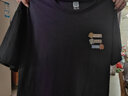 GLM敖瑞鹏代言短袖t恤男夏季休闲港风学生青少年宽松潮搭纯棉体恤ins 【纯棉】黑#情绪娃娃 2XL 实拍图