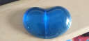 YUNLIYOU 创意心形透明鼠标垫护腕创意可爱硅胶卡通办公游戏手托水晶手碗垫鼠标护腕垫 透明蓝色 晒单实拍图