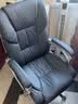 凯联（KAILIAN）真皮老板椅可躺办公椅按摩大班椅舒适久坐电脑椅家用转椅高档椅子 贵族黑+搁脚 纳帕皮+按摩 实拍图