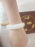饰玉轩 玉手镯女款天然A货阿富汗羊脂白镯子送妈妈送女友感恩节礼物 （56-57）【适合100-115斤】 实拍图