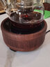 叁坤 全玻璃煮茶器加厚耐高温烧水泡茶壶提梁蒸茶壶茶具套装自动保温电陶炉煮茶壶普洱花茶养生壶 禅道 蒸煮茶壶+红橡色炉（升级版） 实拍图