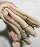 嘟嘟家【柔软厚实】儿童裤子秋冬款加绒宝宝冬装婴儿保暖裤女童男童棉裤 米色粉兔 90 实拍图