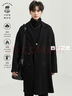 伯爵卓尔高端全羊毛双面呢大衣100%男士2025秋冬季新款中长款通勤男装外套 黑色 【常规款-无内胆】 2XL (185) 实拍图