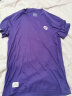 QINKUNG轻功 呼吸方格圆领短袖T恤男款女款 (修身版型) 男款绛紫 L 晒单实拍图