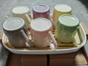 彩致（CAIZHI）马克杯家用陶瓷水杯早餐杯学生泡茶杯办公室咖啡杯 六件套CZ6897 实拍图