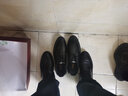 奥尔彼春夏季正装鞋男士潮流青年皮鞋韩版英伦厚底商务休闲鞋子 黑色 39 实拍图