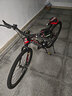 云宵自行车成人山地自行车学生变速赛车双减震单车铝合金单车学生车 顶配钢架辐条轮-黑红-非减震 26寸21速【160-180cm】 实拍图
