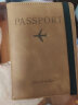 晴碧琳（Qbily）卡包男护照夹旅行证件收纳保护套机票夹出国留学便携护照钱包 棕色丨多功能证件夹丨PU材质 实拍图
