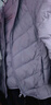 鸭鸭（YAYA）儿童轻薄羽绒服短款小童中大童连帽男女童2023秋冬洋气童装外套 浅紫-女 120 实拍图