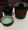古石尊 旅行茶具套装 便携包式茶壶户外车载旅游茶杯 快客杯一壶二杯三杯带茶叶罐 圆乐快客    一壶三杯+包 实拍图