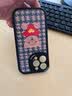 吟悦 适用苹果13/pro/max手机壳 iPhone新款卡通13mini全包镜头防摔网红硅胶皮纹软壳毛衣熊女款 (炫酷黑)红色毛衣熊黑-贈保护膜 苹果13pro 实拍图