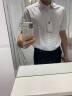凡客诚品（VANCL）短袖衬衫男夏季棉质纯色商务休闲薄款透气简约衬衣 白色 XL/40  实拍图