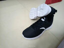 安踏运动鞋男鞋子男士秋冬季款皮网面拼接软底轻便减震跑步训练徒步鞋 【轻质皮面】安踏白/淡灰-4 42.5 实拍图