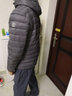杰奥轻薄羽绒服男士短款时尚白鹅绒连帽男春秋装外套轻便多色1312205 6291#神秘灰 XL (180) 实拍图
