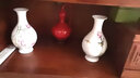 欢畅 景德镇陶瓷器手工雕刻玲珑花瓶插花家居客厅博古架装饰品摆件 碧荷玉壶春 实拍图