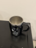 史努比(SNOOPY)保温杯不锈钢隔热喝水杯男女士办公室咖啡杯马克杯学生大容量冲饮杯子420ML DP-5002H黑色 实拍图
