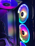 美商海盗船 (USCORSAIR) LL120 RGB 三颗装 双灯环 炫彩灯光 12CM电脑风扇 带Lighting Node Pro 实拍图