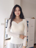 多情猫保暖内衣女蓄热锁温面膜肌底衣无痕美肤带胸垫隐形秋衣内搭打底衫 白色 【90%人选择-百搭色】 L 【建议90-130斤】 实拍图