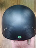 KEAZ摩托车头盔半盔秋冬季碳纤维头盔复古四季男女巡航踏板机车安全帽 3K哑黑 XXL（63-64cm） 实拍图