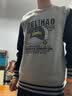 恒源祥 保暖内衣男加绒加厚青少年卡通圆领套装初高中学生冬加绒内衣 灰羽毛 XL (175) 实拍图