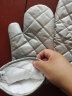 冰禹 BYZJ-96 纯色涂银微波炉隔热手套 加厚耐高温烤箱防烫手套(单只) 长银手套 晒单实拍图